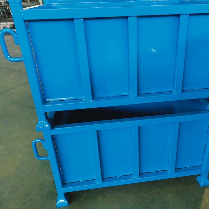 Steel Grid Material Metal Box Pallet Transport Industrial Storage Box