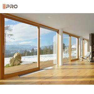 China Balcony Noiseless Aluminum Sliding Glass Doors Exterior Soundproof Patio Sliding Pocket Doors wholesale