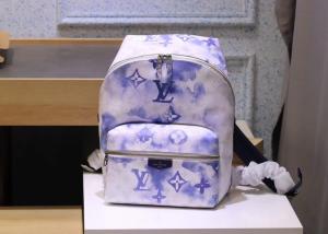 China Watercolor Blue Canvas Backpack wholesale