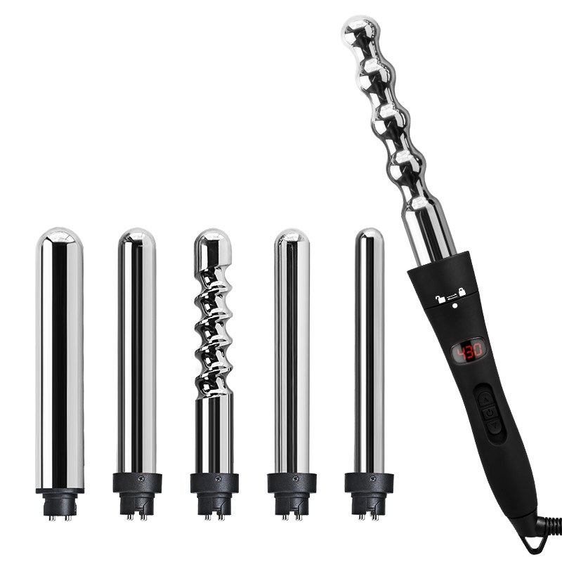 OEM ODM 6 In 1 Curling Wand Set Instant Heating Up CB ROHS CETL Certificate