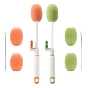 China Multifunctional Water Bottle Cleaner Brush Sets with Replace Heads wholesale