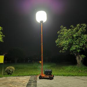 China Construction Size Balloons Construction Light Tower 80000lm 500W Diesel Generator Light Tower wholesale