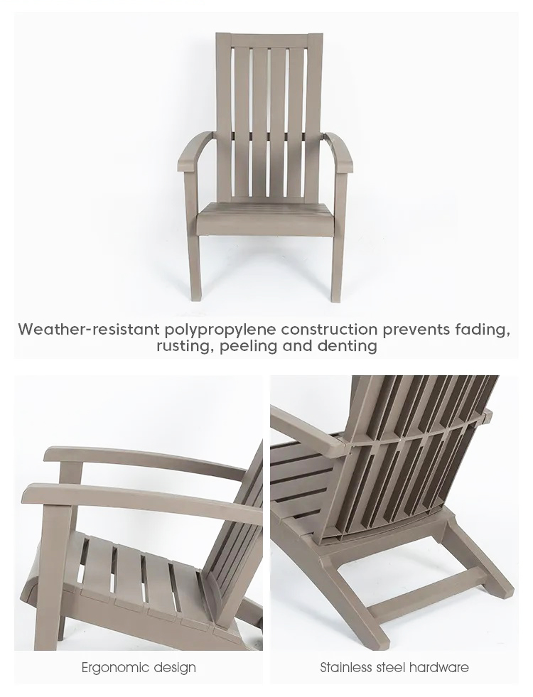 Waterproof Plastic Adirondack Chairs Nordic Outdoor Hotel's Top Pick for Leisure Time