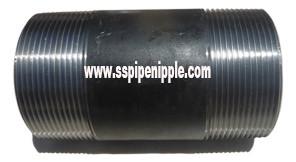 China Grade B Black Pipe Nipple ERW Type Welded Steel Pipe Nipples wholesale