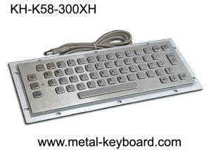 China 58 Keys Waterproof Panel Mount Keyboard Stainless Steel IP65 wholesale