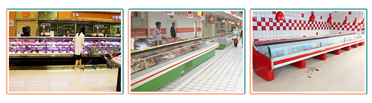 Air Cooling Deli Display Cabinets , Commercial Deli Case For Meat And Fish