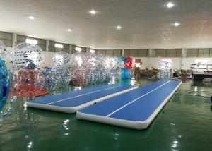 China DWF Material Blue Inflatable Tumbling Air Track For Gymnastics wholesale