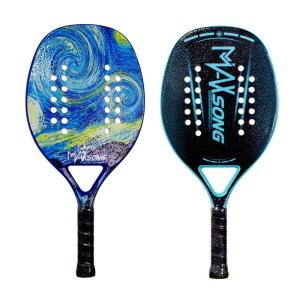 China Carbon Fiber Beach Tennis Racket Personalized Tennis Paddle Racquets Lightweight wholesale