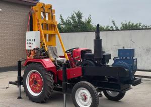 China 100 Meters Drilling Depth Water Well Drilling Rig Machine with Optional Color and 76mm Rod Hole Diameter wholesale
