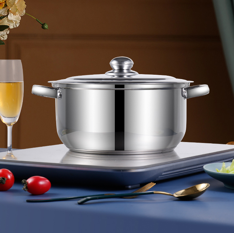 Stainless Steel Cookware Set 10 Piece Kitchen Ware Cooking Pot Set