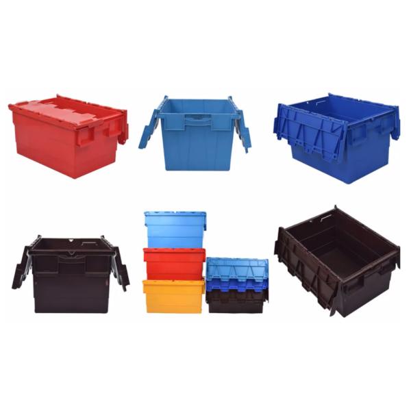 600*400*365mm 200kg PP Crate Storage Box For Transportation