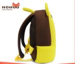 Yellow Kids Animal Backpack , 3D Kids Cartoon Backpacks Tiger Style