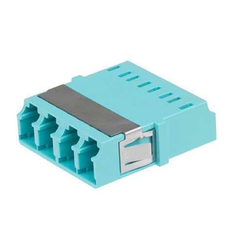 LC One Piece Integrated Fiber Optic Adapter Blue Color Apply To Ethernet Network