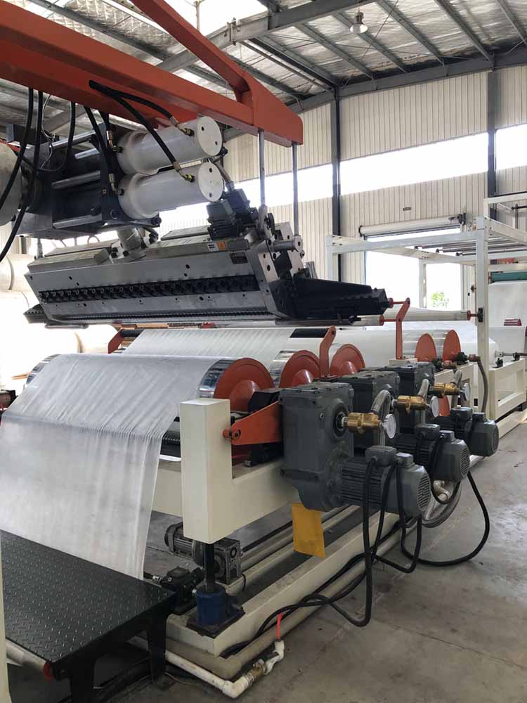 Electrical Control Winding Machine For PE Sheet Fabric Carpet And Turf Coiling System
