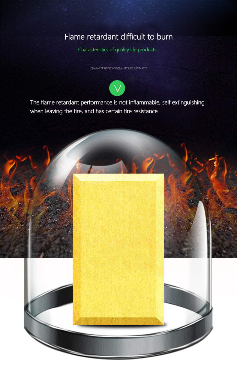 Polyester 0.8-1.2 Thickness Acoustic Wall Panel With Adhesive Backing
