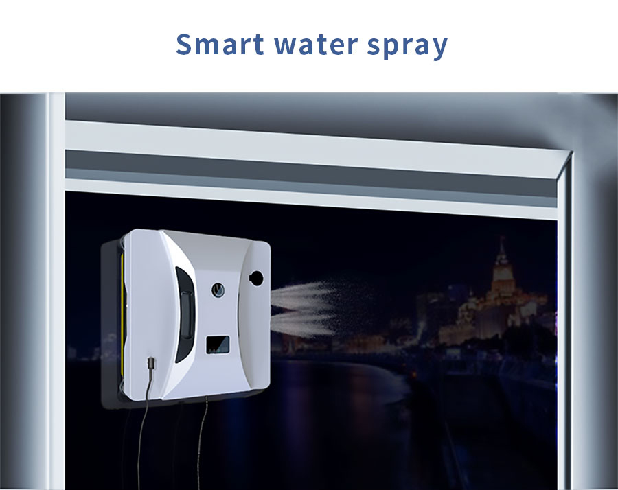 Rise Window Cleaning Robot Noise 65dB Cleaning Speed 3.5 Mins/m2 Household Vacuum US Plug