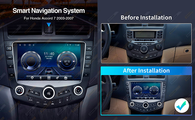 Honda Accord 7 Car Android Multimedia Player MAP Quad Core 2 Din Car GPS Radio