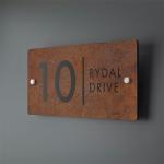Decoration Room Multiple Sizes Available Rusty Corten House Number Sign
