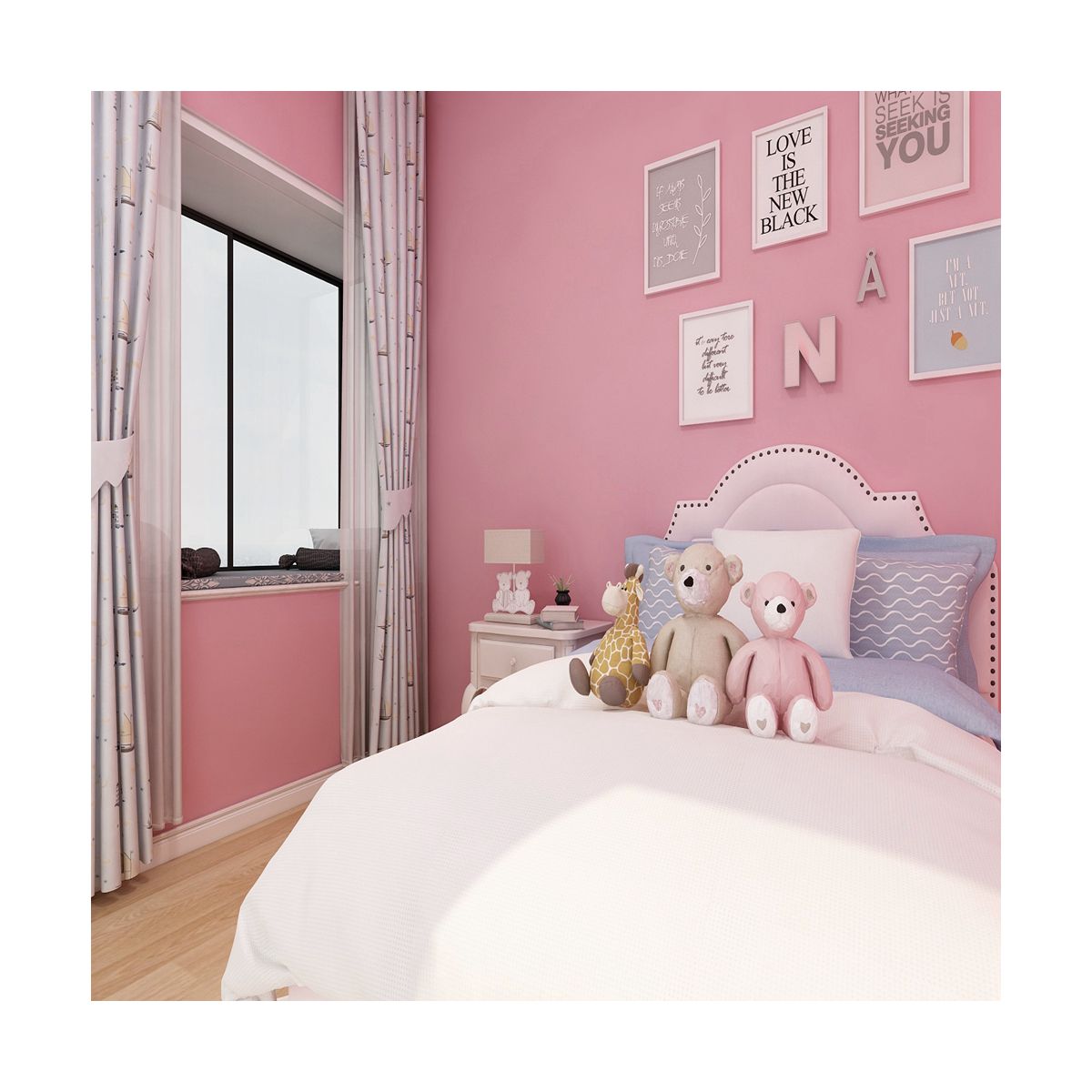Self-adhesive Waterproof Solid Color Refurbished Stickers Decoration Wall Sticker in Orange Color Affordable and Durable