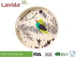 FDA LFGB Standards Bamboo Fiber Tray Stylish Design High Temperature Tolerance