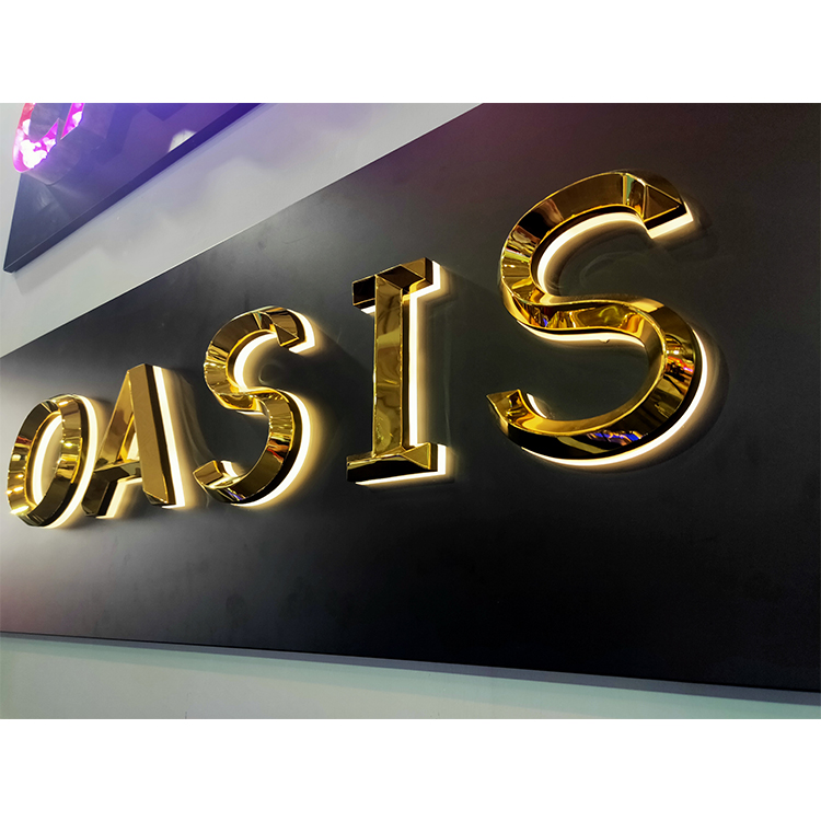 LED Luminous Character Acrylic Billboard Stainless Steel Metal Luminous Character 3D LED Sign