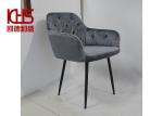 OEM Restaurant Nordic Style Dining Chairs ISO9001 Grey Cloth Dining Chairs