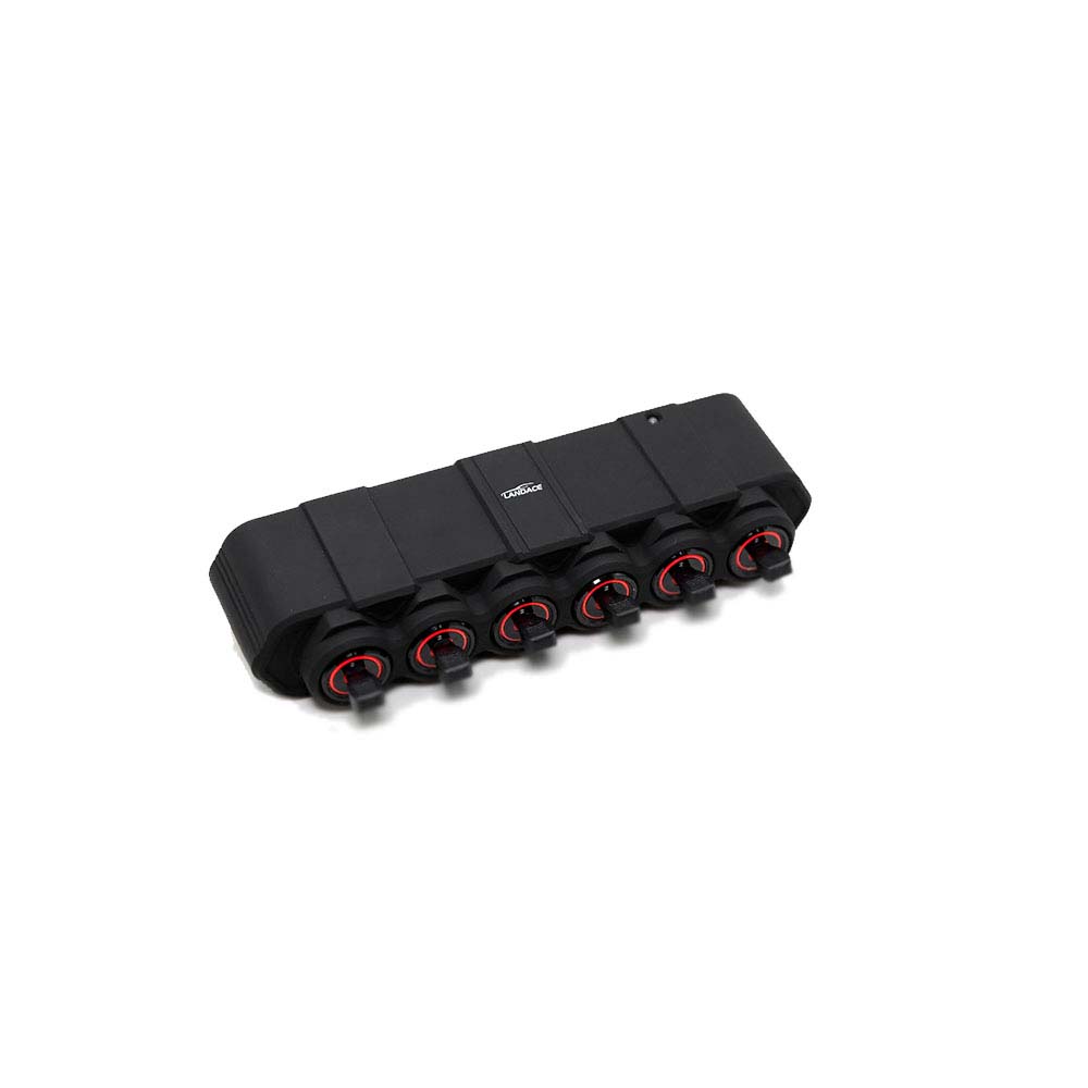 Universal Car and Ship Control Box with 6 Gang Switch Panel and Voltage Monitoring