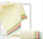 Best luxury 100 percent cotton 390GSM face Jacquard striped towels