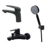 three-piece sStainless steel 304 Hand Shower Wall mount shower Faucet Comercial