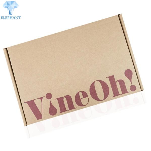 Custom Printing Logo Sale Hot Retail HigH Quality Flat Pack Wine Corrugated