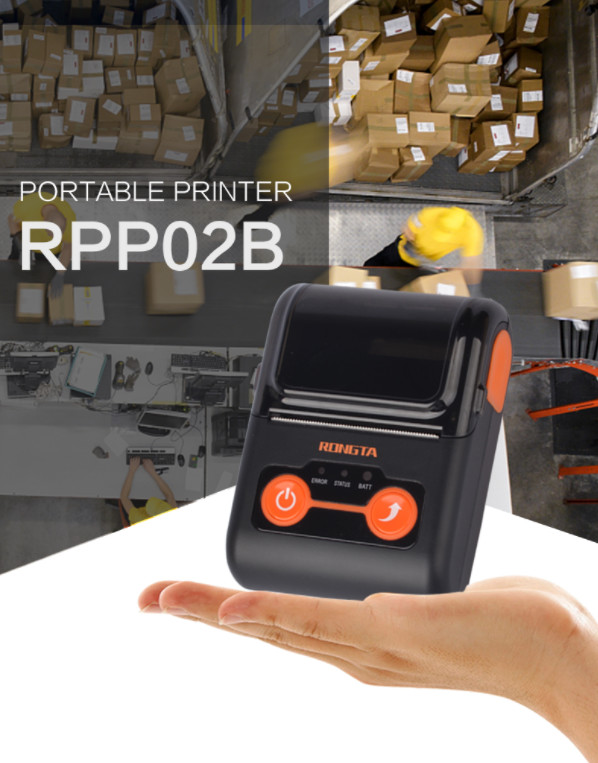 RS232 Bluetooth Barcode Reader Thermal Receipt Printer 80mm/s