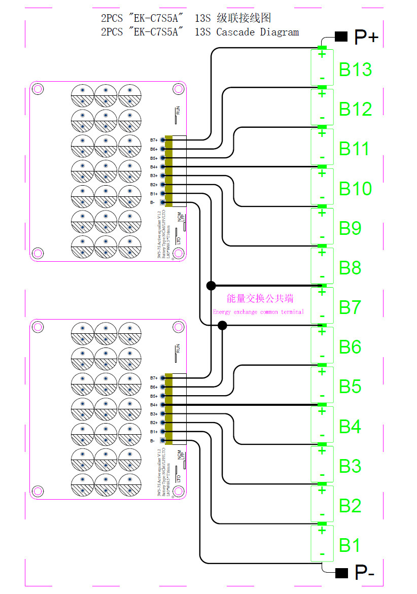 Lithium Balance Li-ion LiFePo4 BMS Battery Active Equalizer Balancer Board 7S 5A Active Balancer For Motorcycle