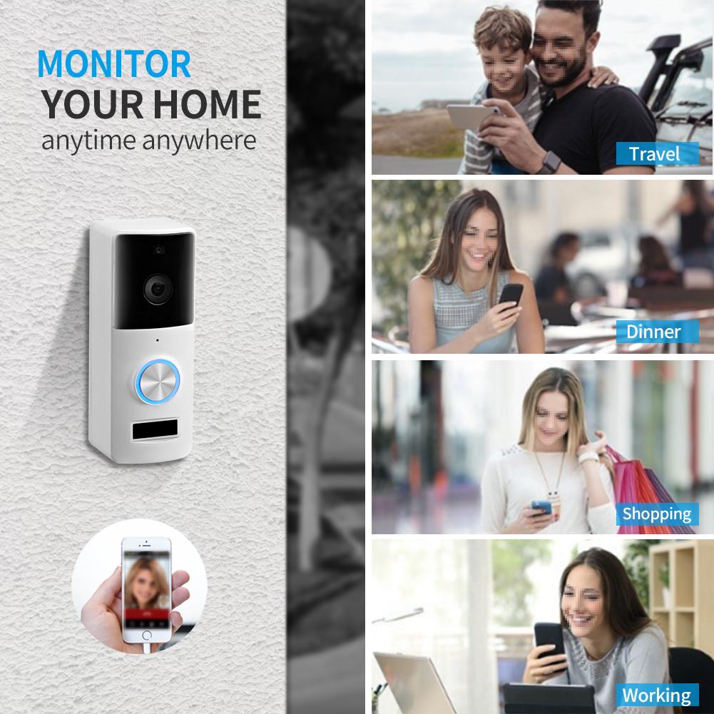 Smart 1080P 2MP WIFI Video Doorbell Tuya APP Ip Video Door Phone