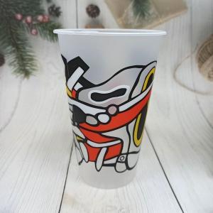 China PP Injection Disposable Plastic Milk Cups 360ml 500ml 24oz wholesale