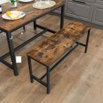 Dining Benches for Sale, Set of 2 Dining Benches, Industrial Style Dining