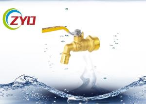 China Single Handle Washing Machine Water Tap , Classic Design Brass Water Spigot wholesale