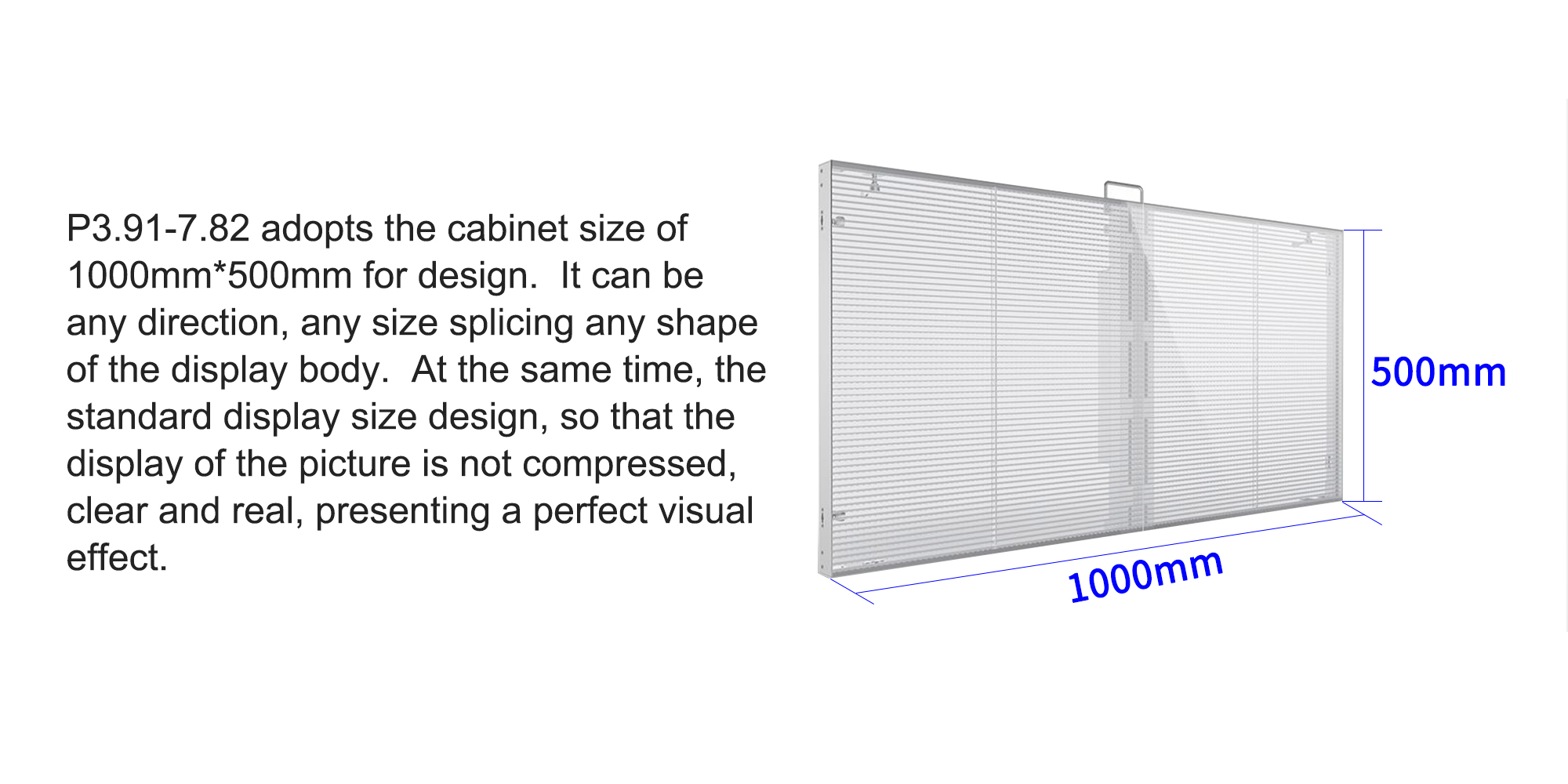 Outdoor Transparent Advertising LED Video Wall Panel With SDK Function