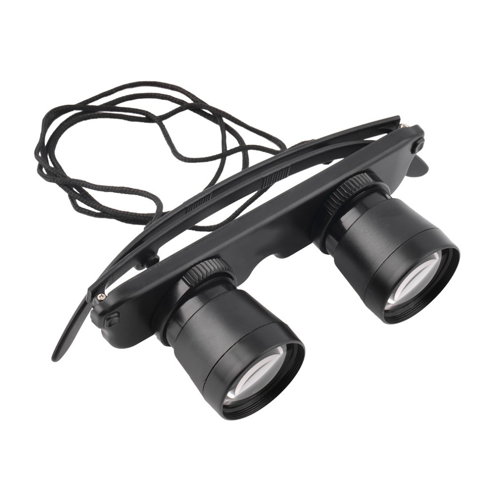 Optics 3x28 Outdoor Fishing Binocular Glasses Style Telescope High Powered