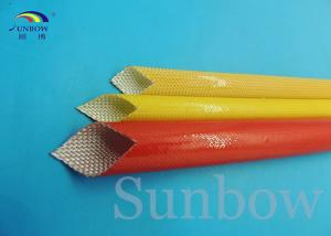 China 4.0KV Oil resistant pu fiberglass woven sleeving Polyurethane Sleeving wholesale