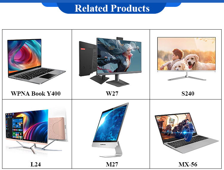 23.8 Inch All In One Desktop Computer with Office Gaming PC and USB Port UK Plugs Type