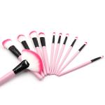 24Pcs Pink Handle Cosmetic Makeup Brush Set