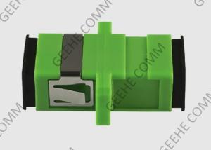 China Single Mode Simplex SC APC Fiber Optic Cable Adapter Green Color wholesale