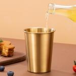 16 Ounce Stainless Steel Pint Cup Set Of 4 Healthy Unbreakable Stack-Able