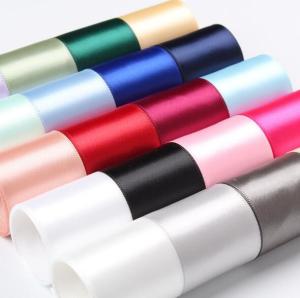 China Polyester Patterned Satin Ribbon 100 Yards Flower Cake Gift Packing wholesale