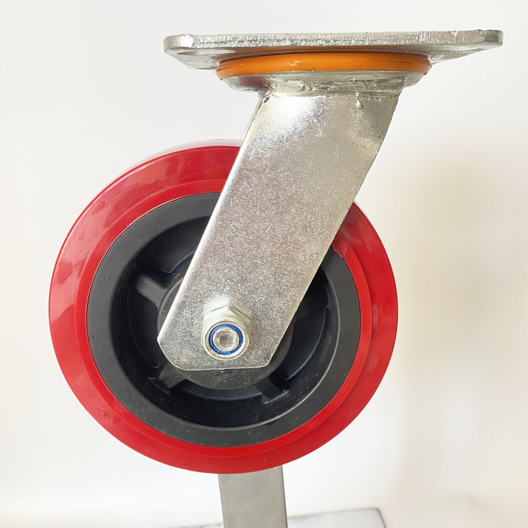 400kg Heavy Duty Red PU Caster Wheel