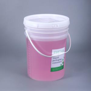 China Food Storage with UMETASS 5 Gallon Clear Plastic Bucket Printing Silk Screen Printing wholesale