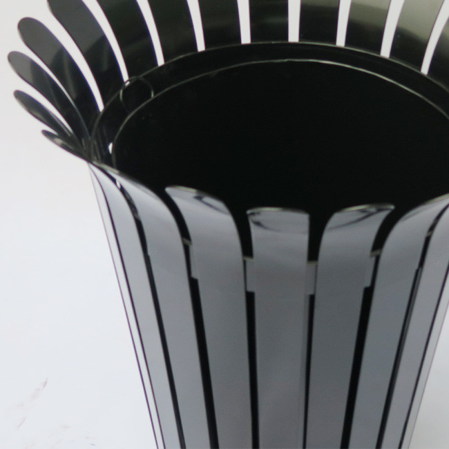 Waterproof Flower 50L Galvanized Steel Outdoor Trash Can