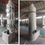 7.5 KW Fan Power FRP Green Absorption Tower for Chemical Waste Gas Purification