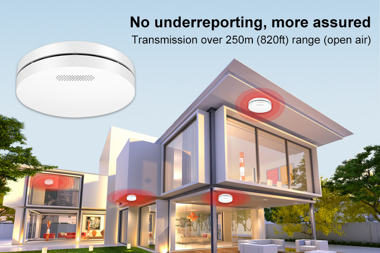 3 Years Warranty Wireless Smoke Fire Alarms Detector With European TUV CE Certification