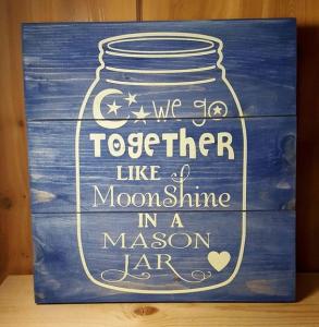 China Wedding / Restaurant Wooden Plaque Signs UV Painting Technique Long Life Span wholesale